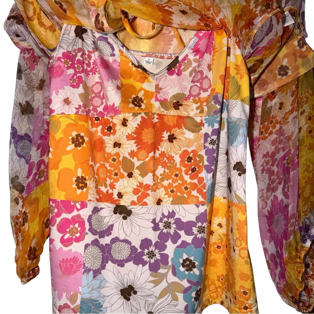 Johnny Was Jade Collection Patchwork Blouse And C… - image 4